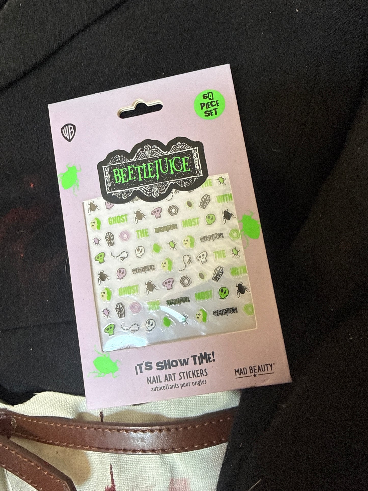 Beetlejuice Nail Art Stickers