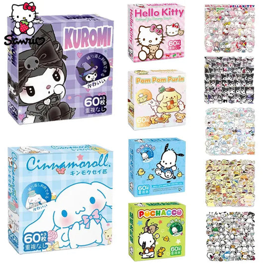 Sanrio 60 Sticker Pack Assortment