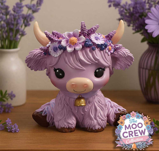 The Moo Crew Hyacinth The Highland Cow Statue