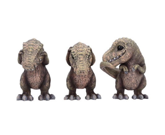 Three Wise Tyrannosaurus Rex Ornaments