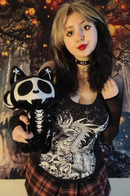 Skelekitty Plush Toy