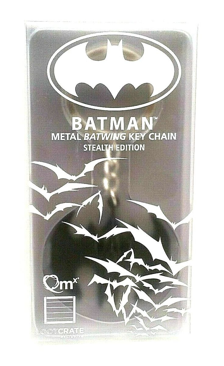 Batman Metal Batwing Keychain Stealth Edition