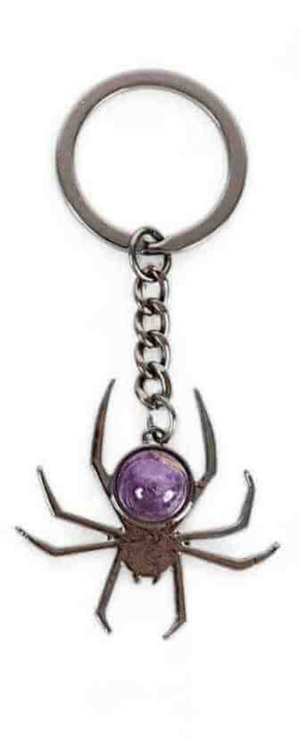 Crystal Spider Keyring