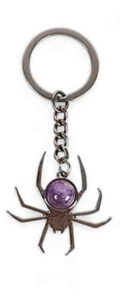 Crystal Spider Keyring