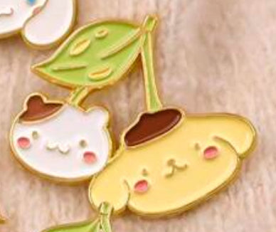 Sanrio Character Cherry Pin Badge