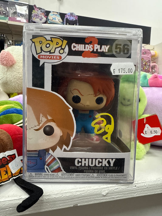 Child’s Play 2 56 Chucky Funko Pop! Vinyl Figure (Signed by Ed Gale)