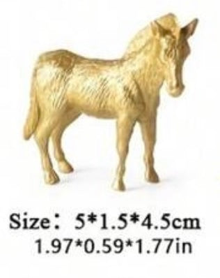 Golden Zebra Miniature Figure