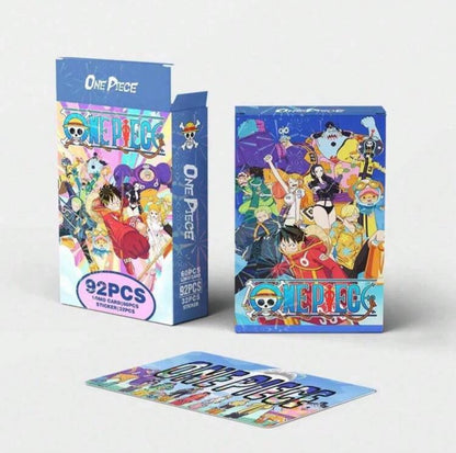 One Piece Collectible Card & Sticker Set (92pc)