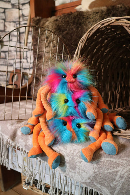The Spinners (Cherie)  handmade Plush Teddy Bear Spider
