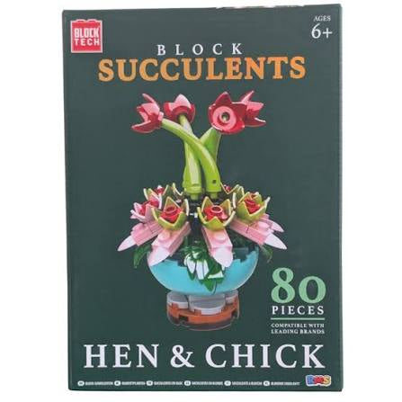 BlockTech Block Succulents Hen & Chick Kit
