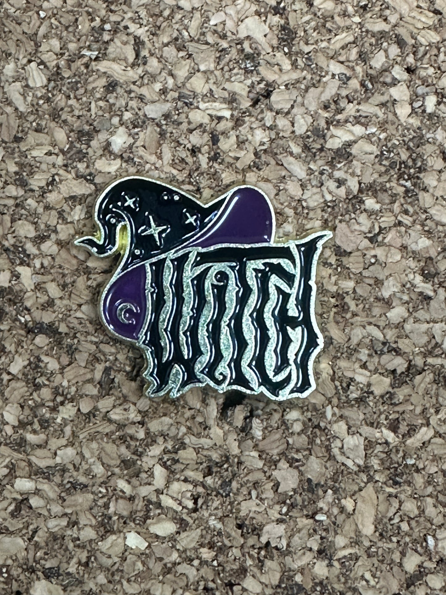 Witch Hat Pin Badge