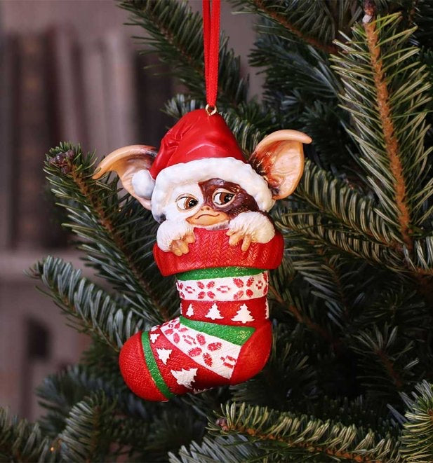 Gremlins Gizmo in Stocking Hanging Ornament 12cm