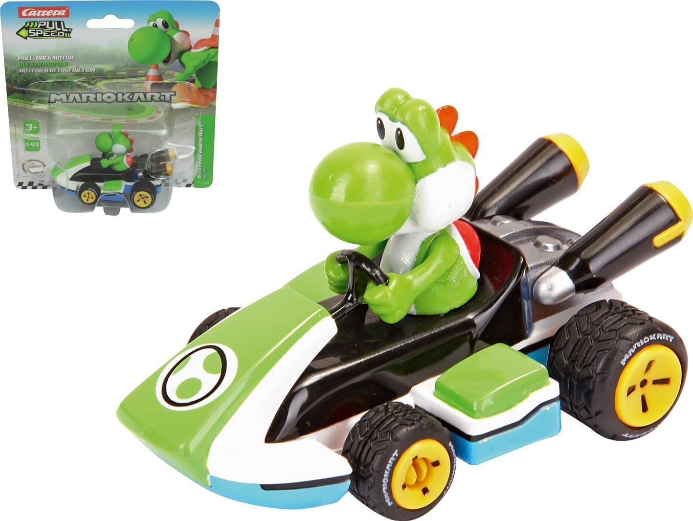 Mario Kart Yoshi Carrera Pull Speed Pull-back Motor