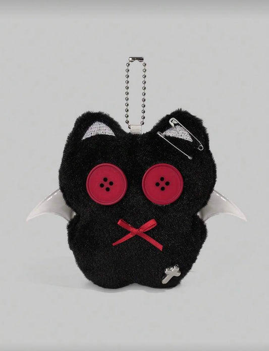 Gothic Vampire Cat Plush Dangler
