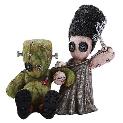 Mad Stitch Love Frankenstein and Bride Resin Statue by Pinheads