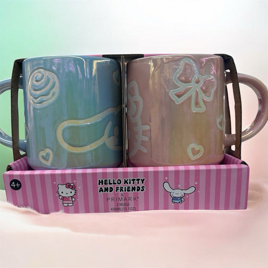 Sanrio Hello Kitty And Friends Cinnamoroll and Hello Kitty Mug Set