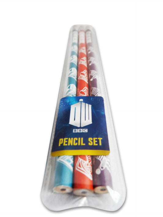 BBC Doctor Who Pencil Set 3 Pack