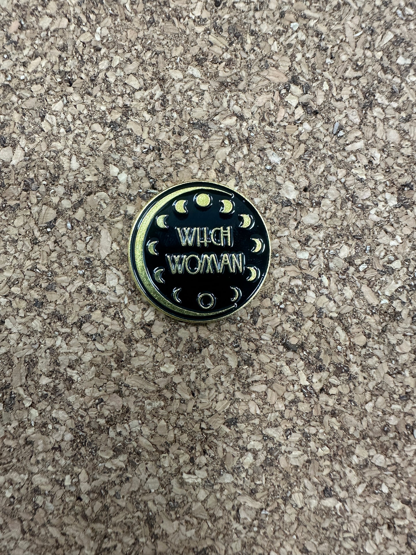 Witch Woman Pin Badge