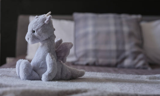 Draco Dragon Cloudy Grey Soft Plush Toy Teddy Bear