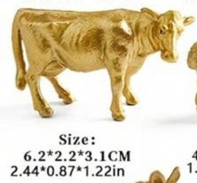 Golden Cattle Small Figure