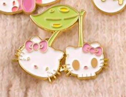 Sanrio Character Cherry Pin Badge