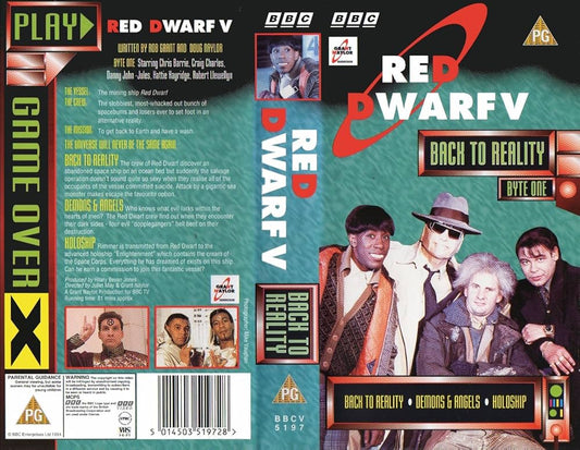 Red Dwarf V Byte One Back to Reality VHS Tape