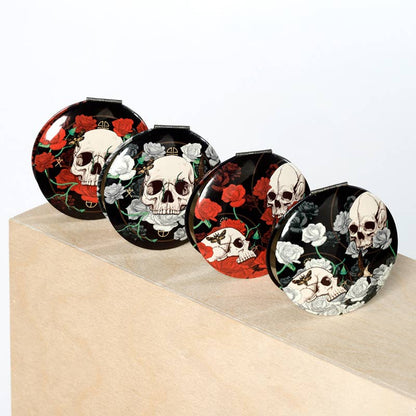 Skulls and Roses Compact Mirror