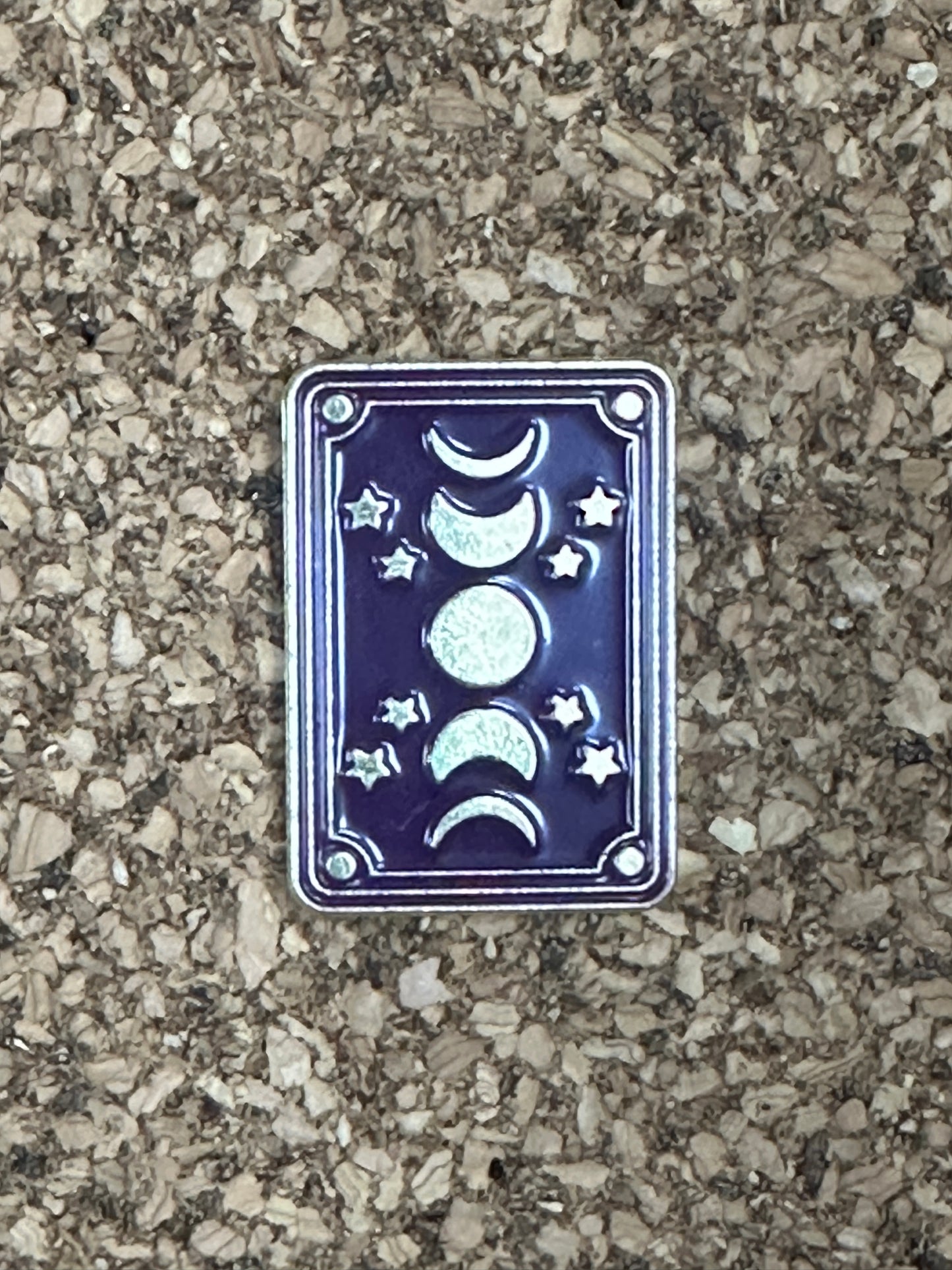 Lunar Phases Tarot Card Pin Badge