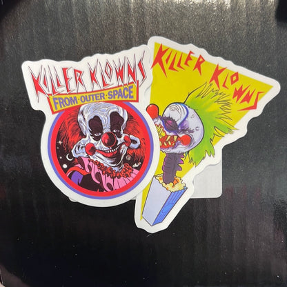 Killer Klowns from Outer Space Artist Parody Waterproof Sticker