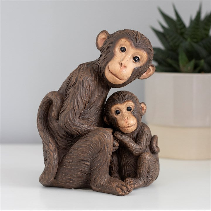 Monkey Mother and Son Ornament