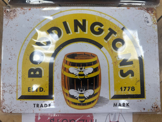 Boddingtons Metal Sign