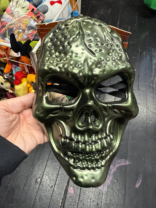 Adult Green Scary Skull Mask