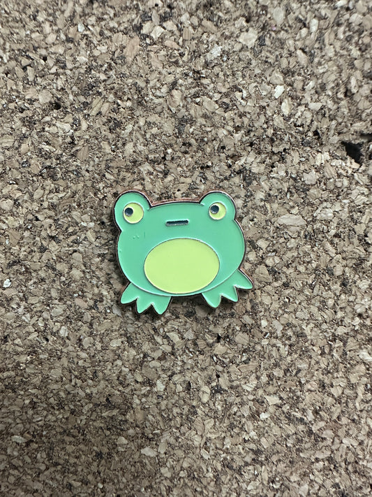 Chibi Derp Frog Pin Badge