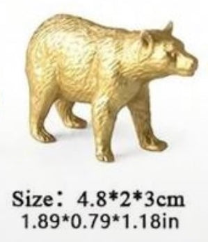 Golden Brown Bear Small Figure