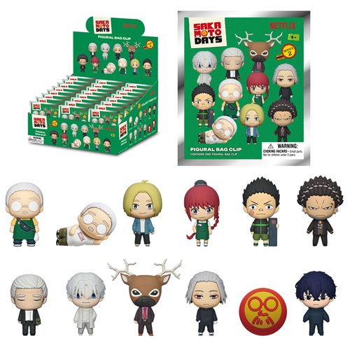 Sakamoto Days 3D Foam Bag Clips Series 2