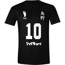 Haikyuu Anime Number 10 Black T-Shirt