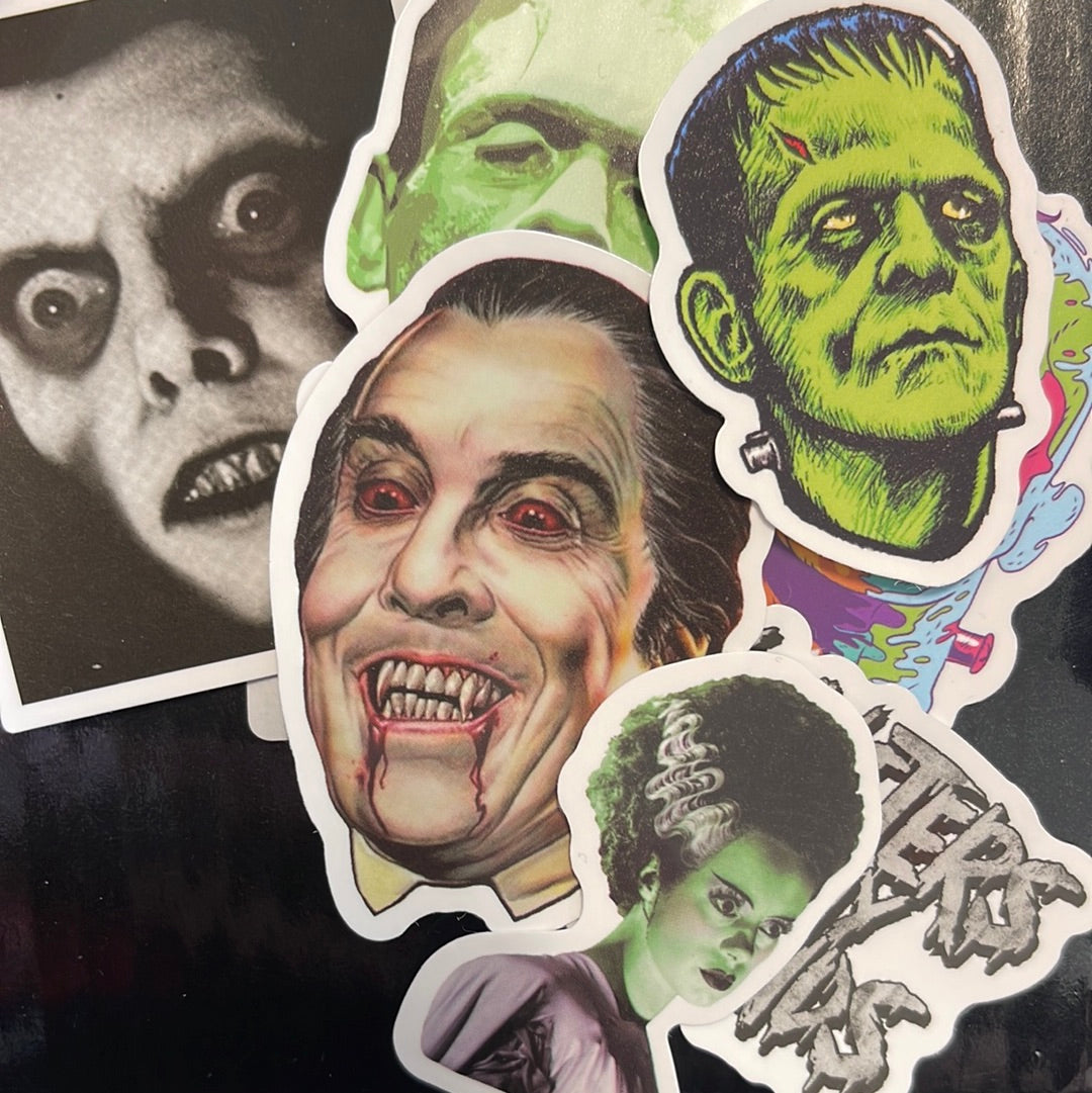 Universal Monsters Artist Parody Waterproof Sticker