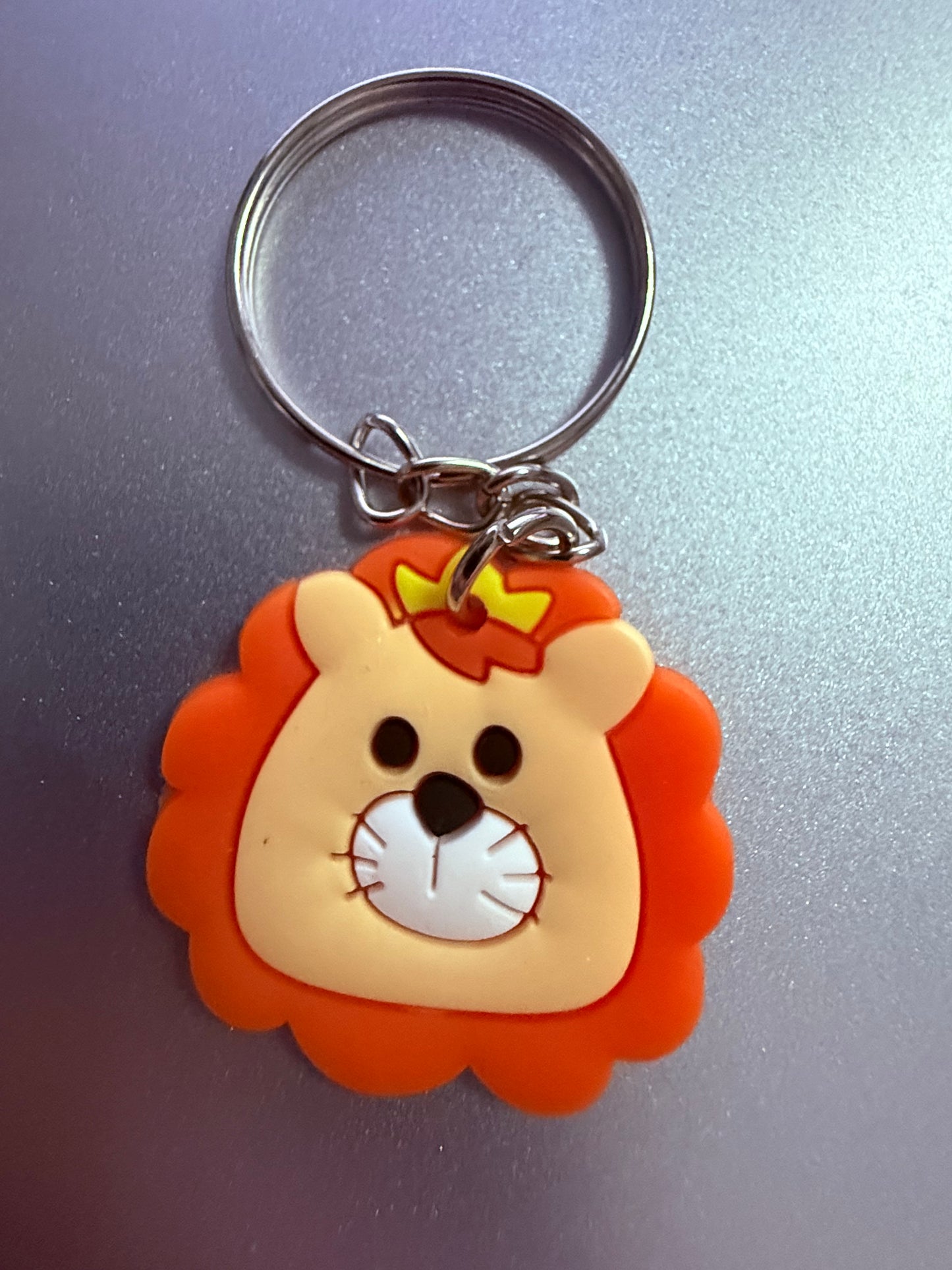 Lion Cartoon PVC Keychain