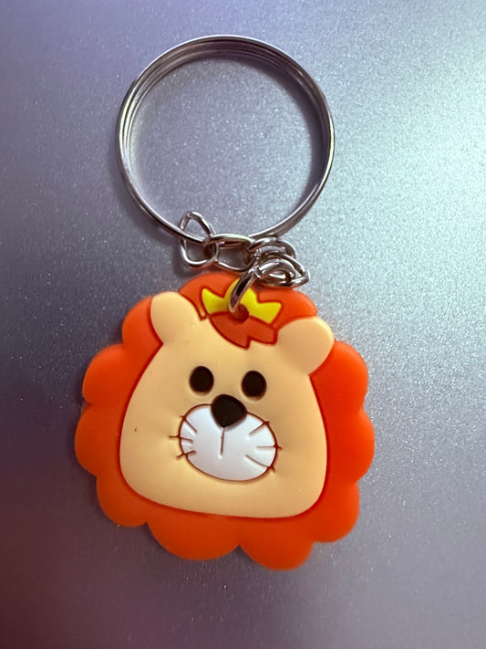 Lion Cartoon PVC Keychain