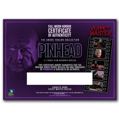 Puppet Master Pinhead The Andre Toulon Replica Collection