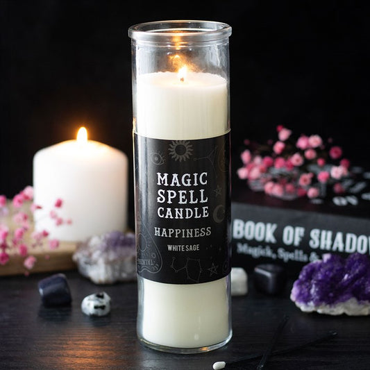 Magic Spell Happiness White Sage Scented Candle