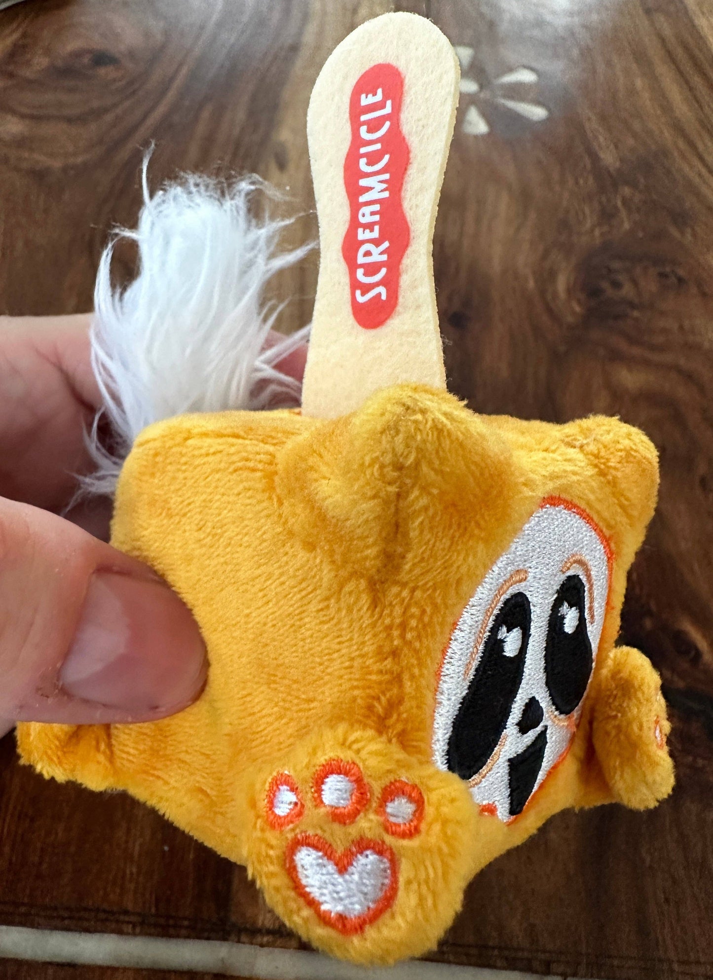 Screamcicle smol size Scream parody plushie