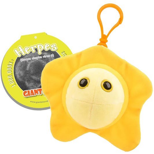Herpes (Herpes Simplex Virus 2) Giant Microbes Plush Keychain