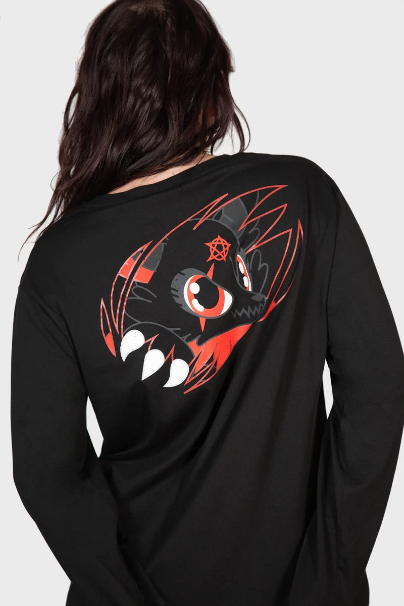 Werewolf: Fang Kreeptures Long Sleeve Top (Unisex) by Killstar