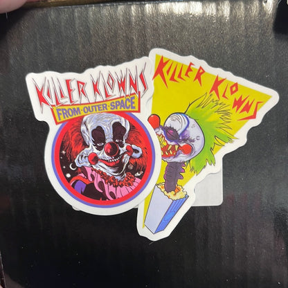 Killer Klowns from Outer Space Artist Parody Waterproof Sticker