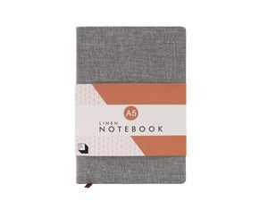 Linen Grey Notebook A5