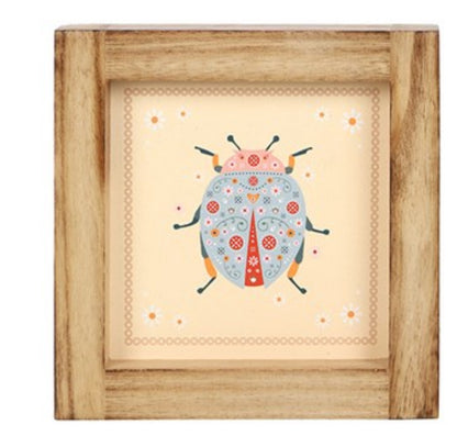 Floral Bug Picture Wooden Frames