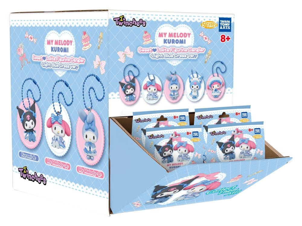 My Melody Kuromi Sweet Lolita Light Blue Figurine Dangler Blind Bag