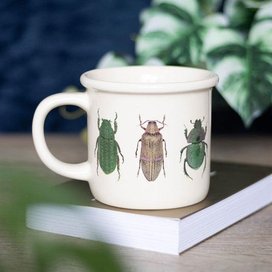 Whimsical Beetle Ceramic Mug