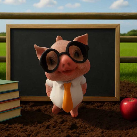 Porter Pig 10cm Statue
